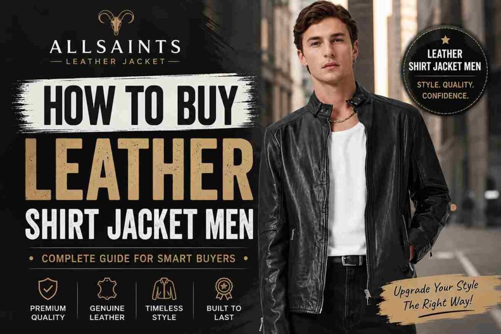 leather shirt jacket men